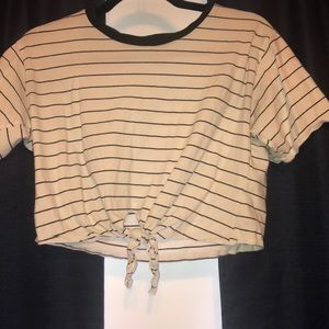 striped crop top